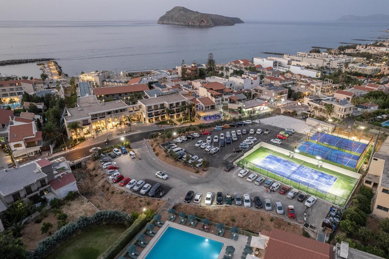 Porto Platanias Beach Resort & Spa Exterior foto Aerial view of the town